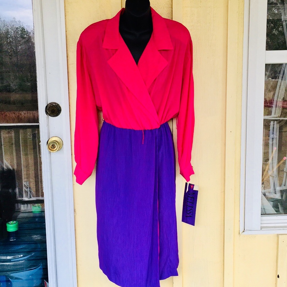 Melissa Vintage Color Block Dress New w/tags